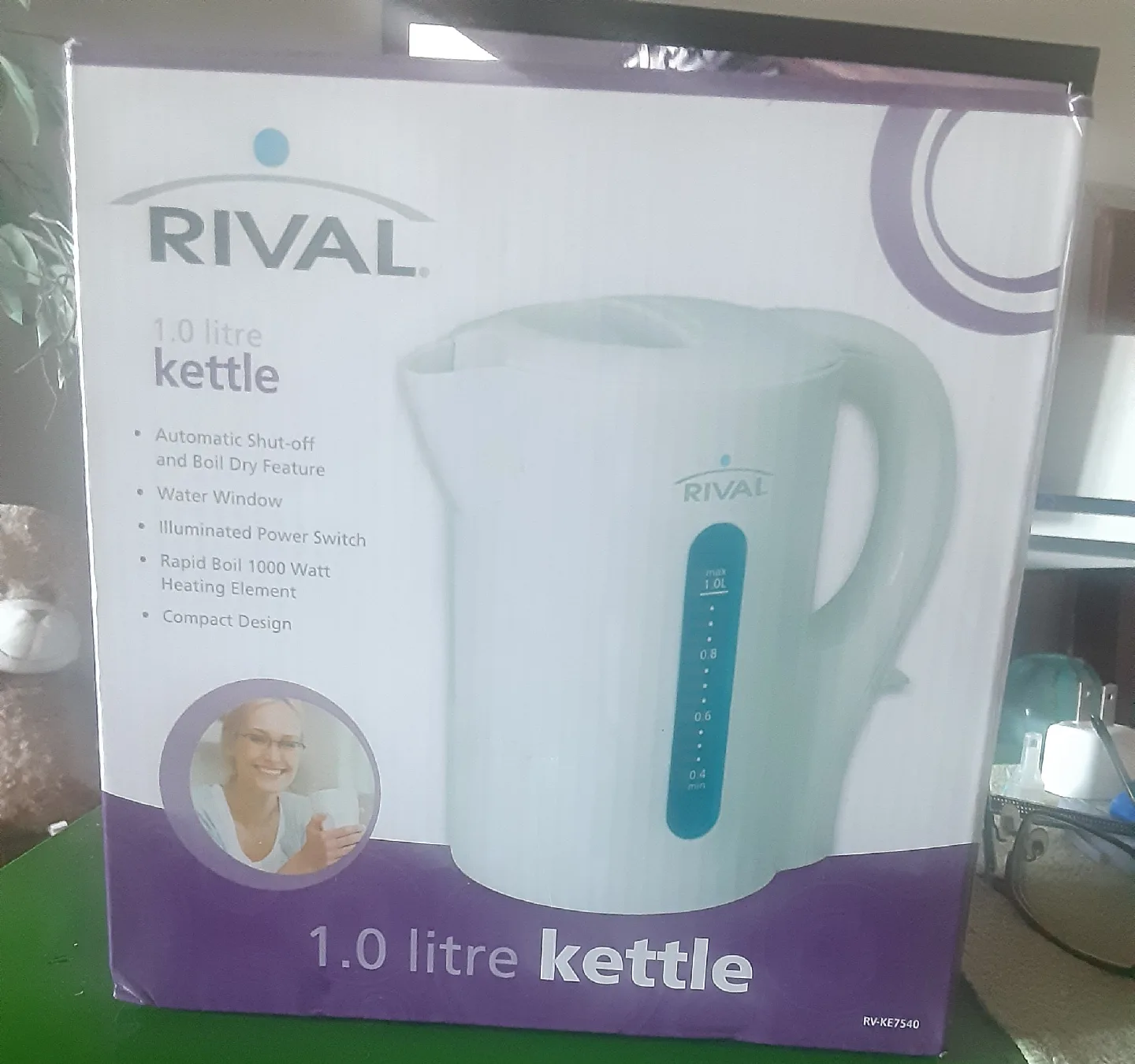 Rival 1.0 Litre Kettle - Compact Design