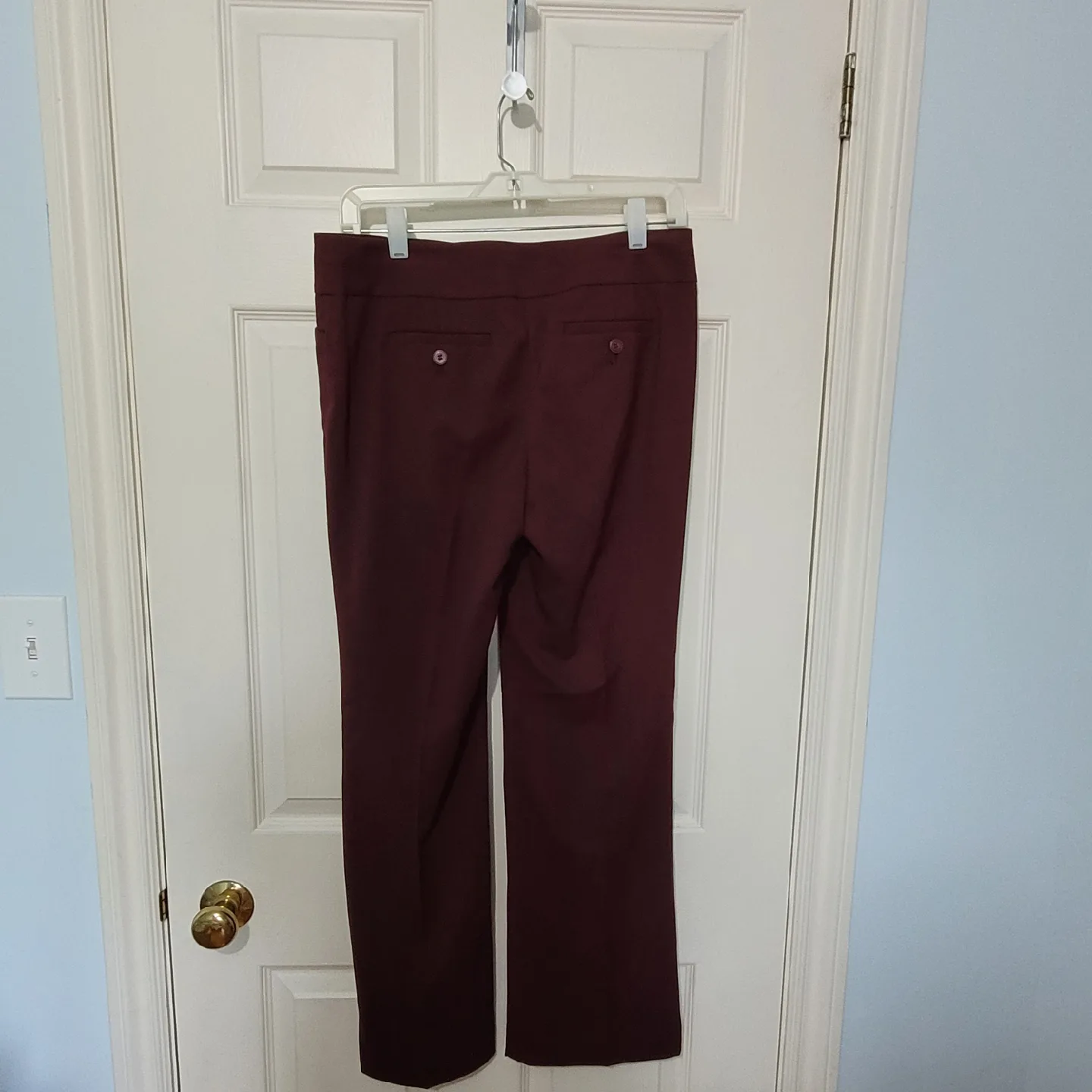 Ann Taylor Loft Burgundy Dress Pants - Size 4