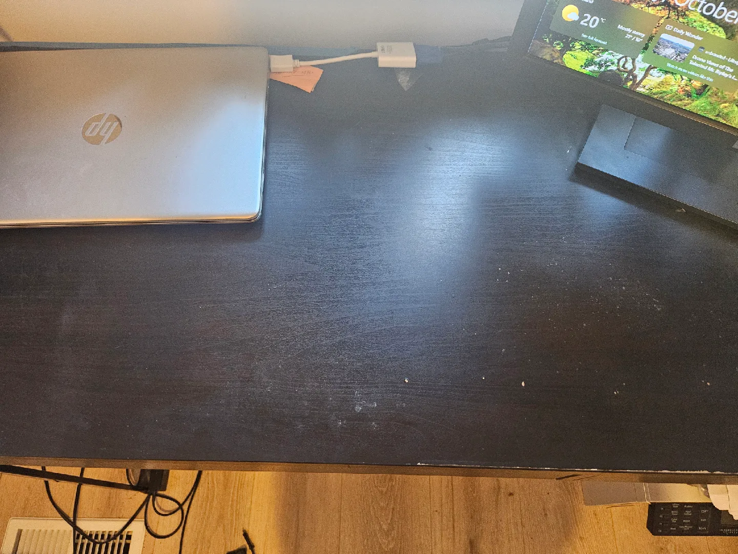 🧡 IKEA Black / brown MIKE Desk with Drawers image indicator(3)
