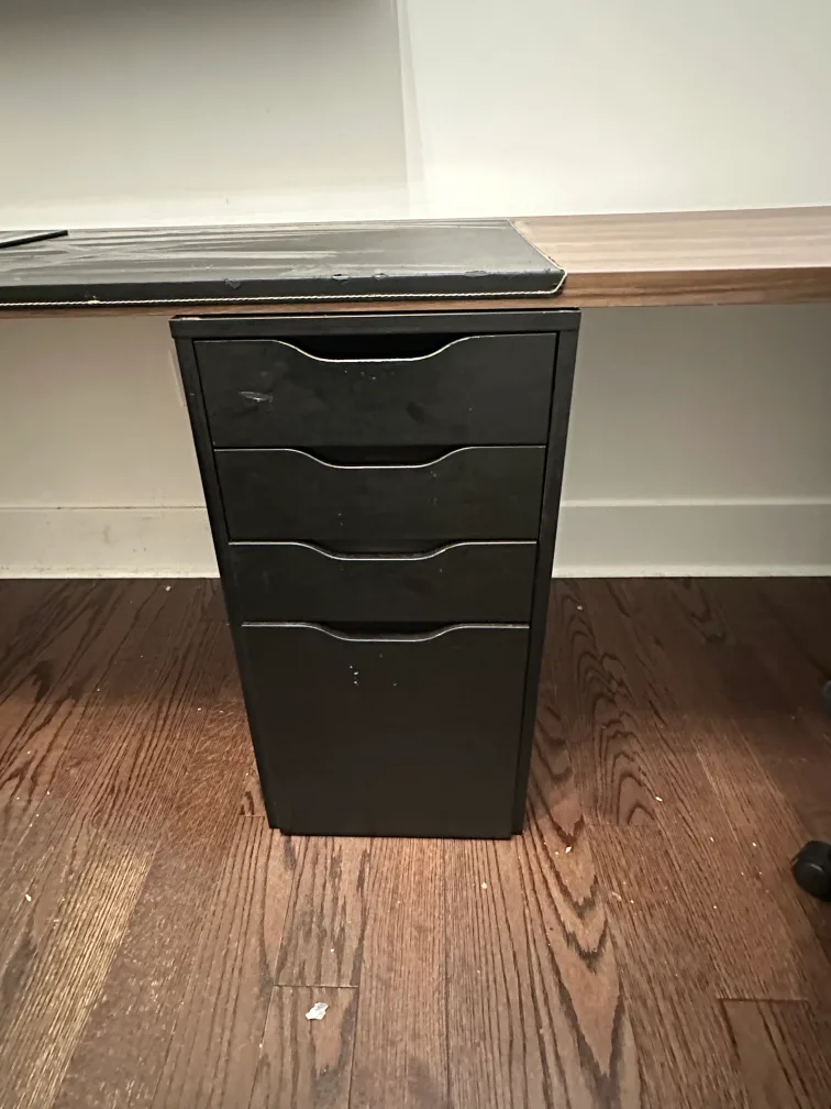 IKEA desk - Black with brown top image indicator(2)