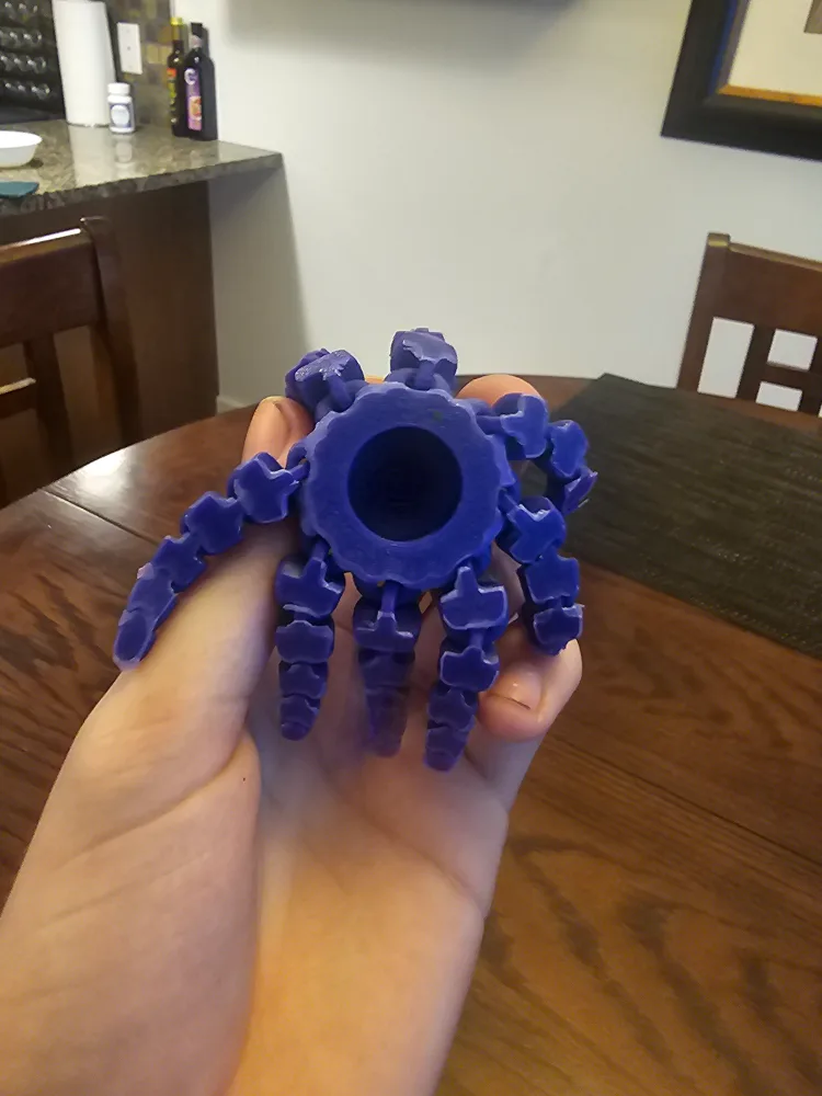 3D Printed Articulated Octopus - Blue image indicator(5)