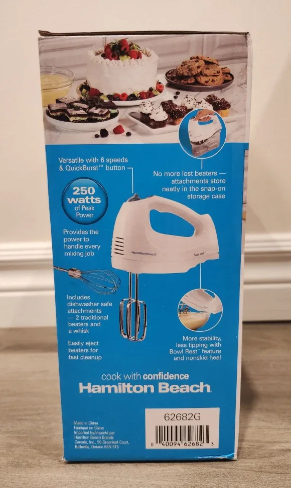 NEW Hamilton Beach 6-Speed Hand Mixer image indicator(3)