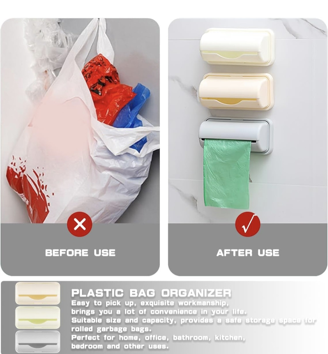 Garbage Bag Organizer - Beige - photo 2