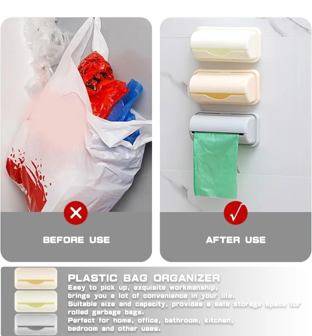 Garbage Bag Organizer - Beige image indicator(2)