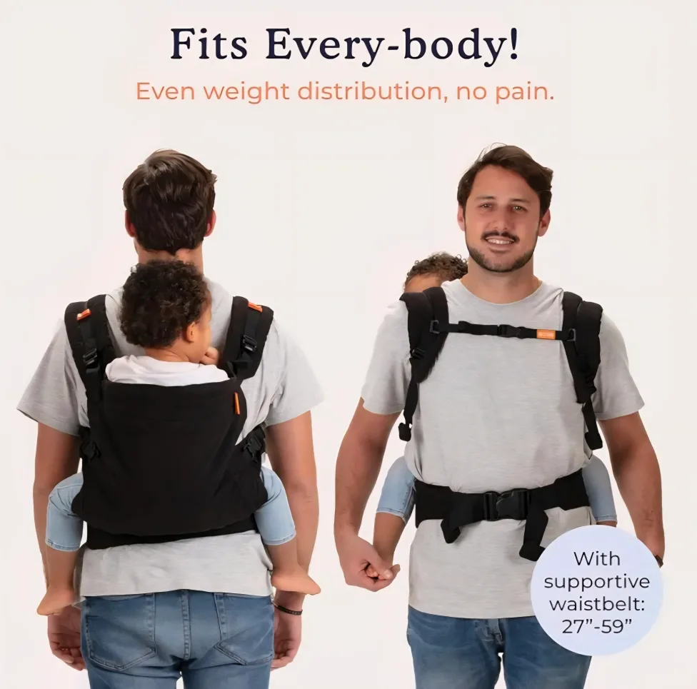 BECO Toddler Carrier Metro Black - 20-60 lbs image indicator(4)