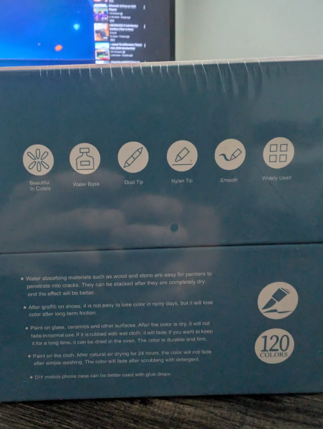 New  Acrylic Marker - 120 Colors image indicator(2)