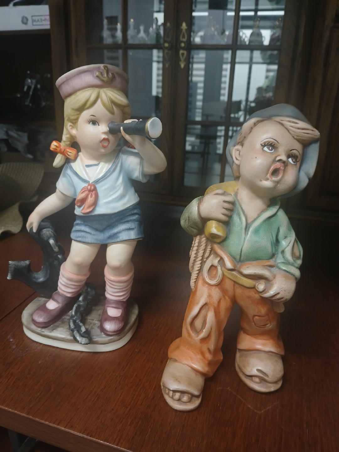 Vintage Sailor Boy & Girl Figurines