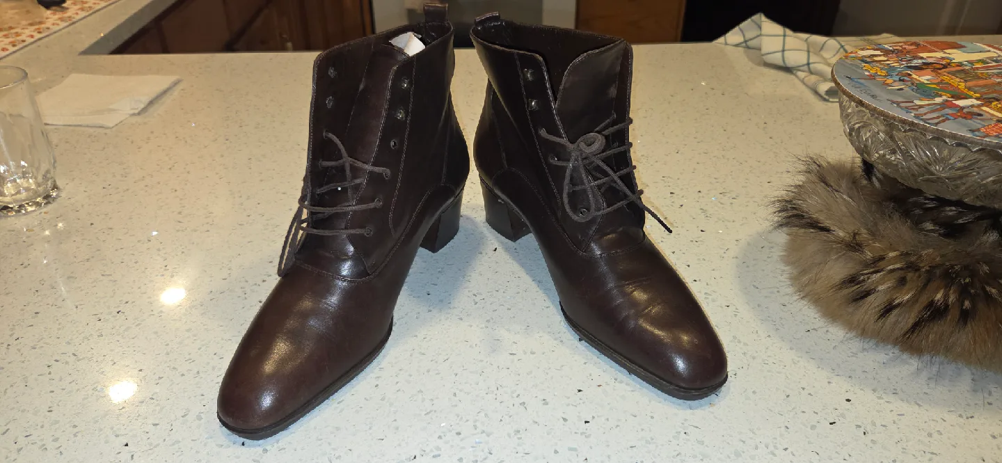 Mandolesi Brown Leather Ankle Boots - Size 40 image indicator(3)
