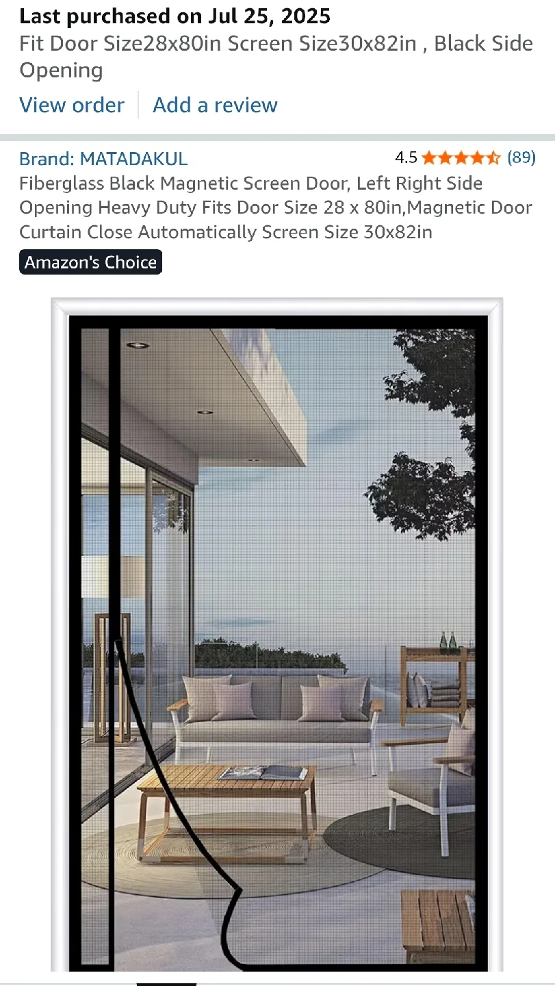 Magnetic Screen Door 30x82 inch image indicator(3)