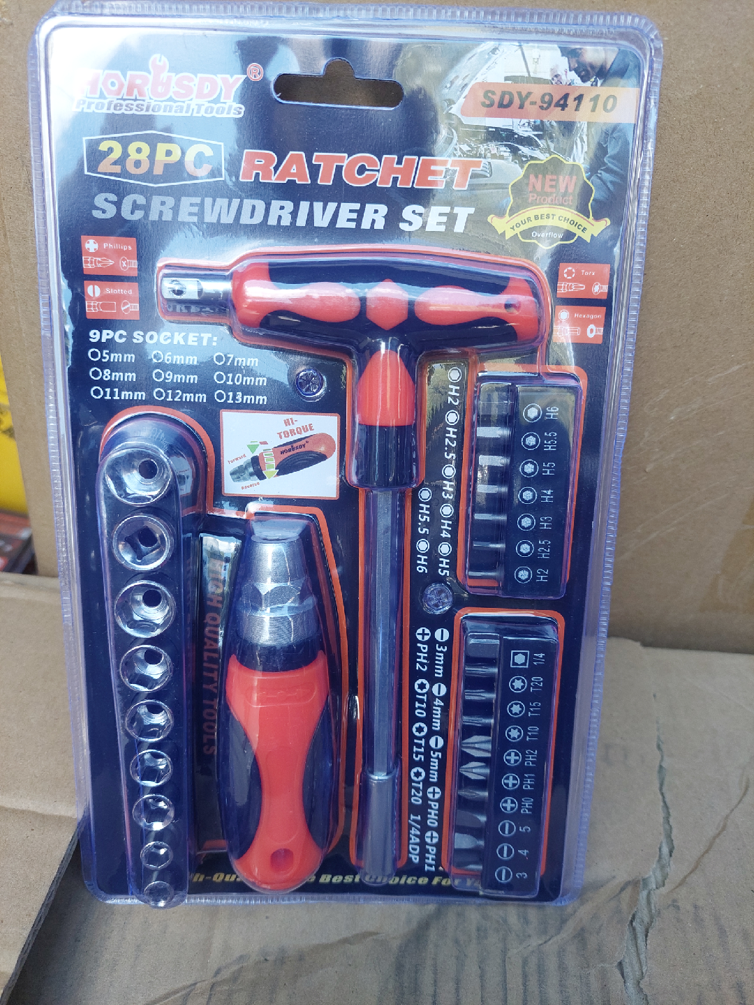 MORUSDY 28PC Ratchet Screwdriver Set - NEW