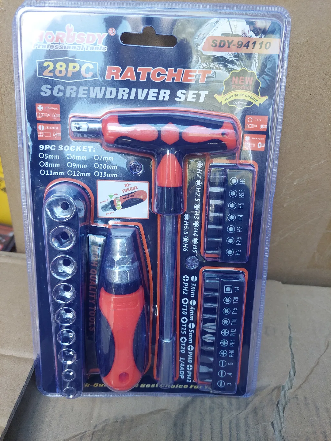 MORUSDY 28PC Ratchet Screwdriver Set - NEW thumbnail