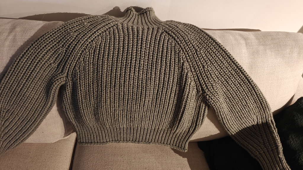 Ribbed Knit Turtleneck Sweater - photo 2