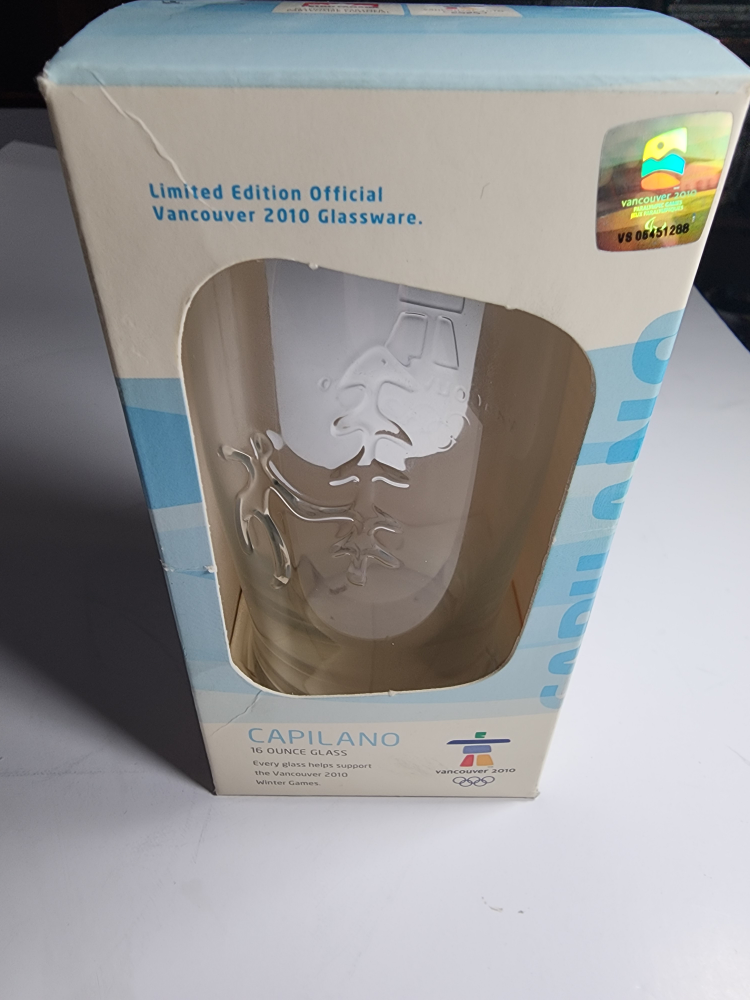 Vancouver 2010 Olympics Capilano 16oz Glass - Limited Edition