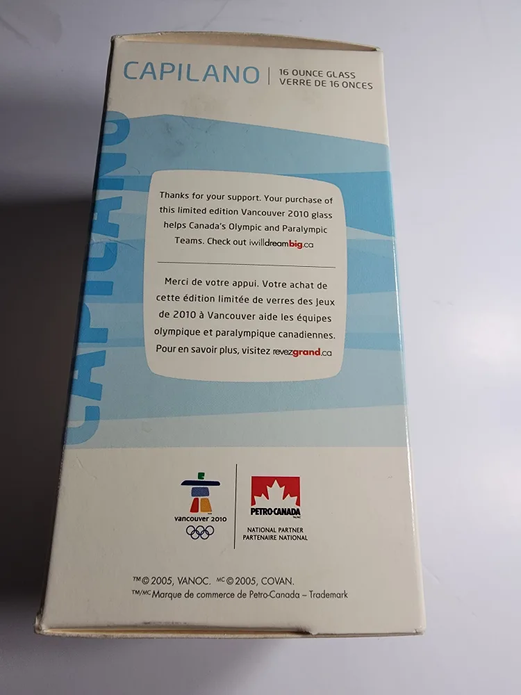 Vancouver 2010 Olympics Capilano 16oz Glass - Limited Edition image indicator(5)