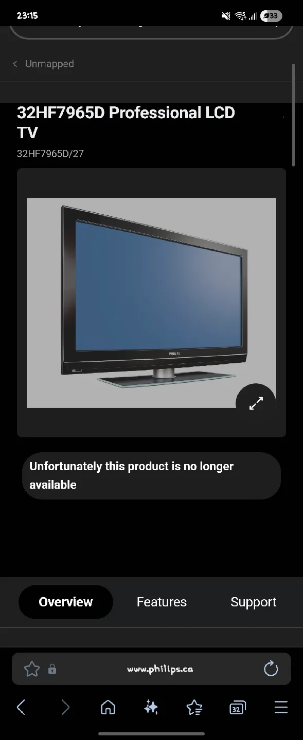 Philips 32" LCD TV image indicator(4)