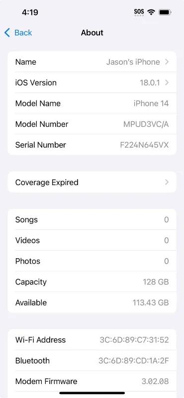 iPhone 14 - 128GB image indicator(3)