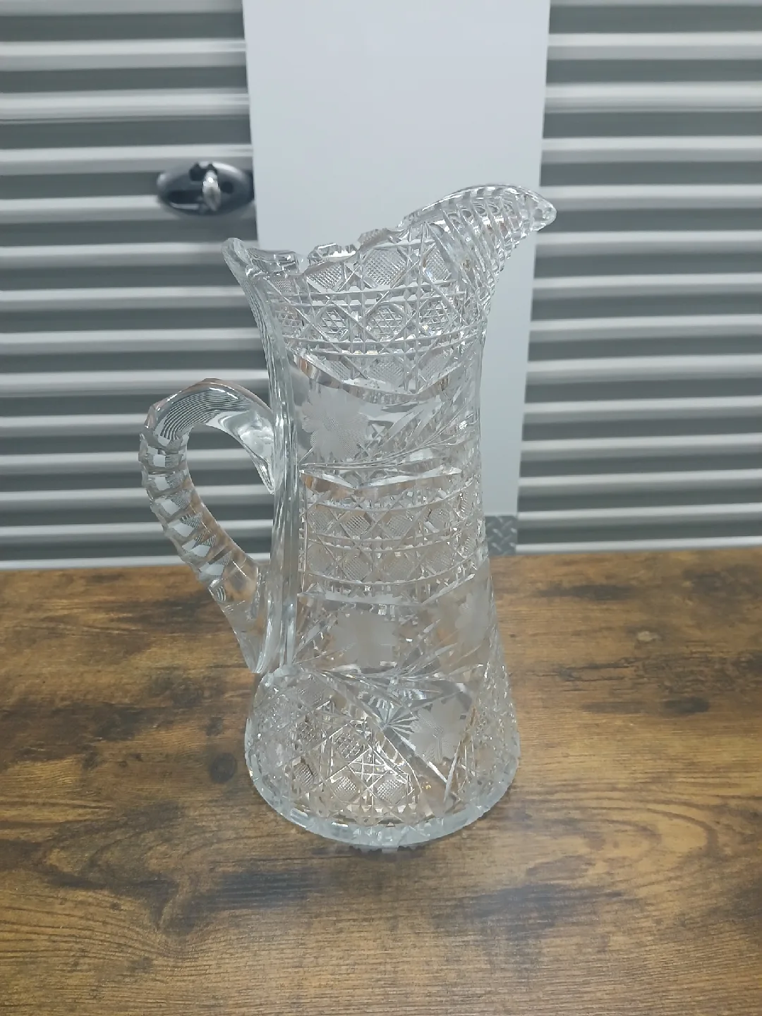 Vintage Cut Crystal Pitcher thumbnail