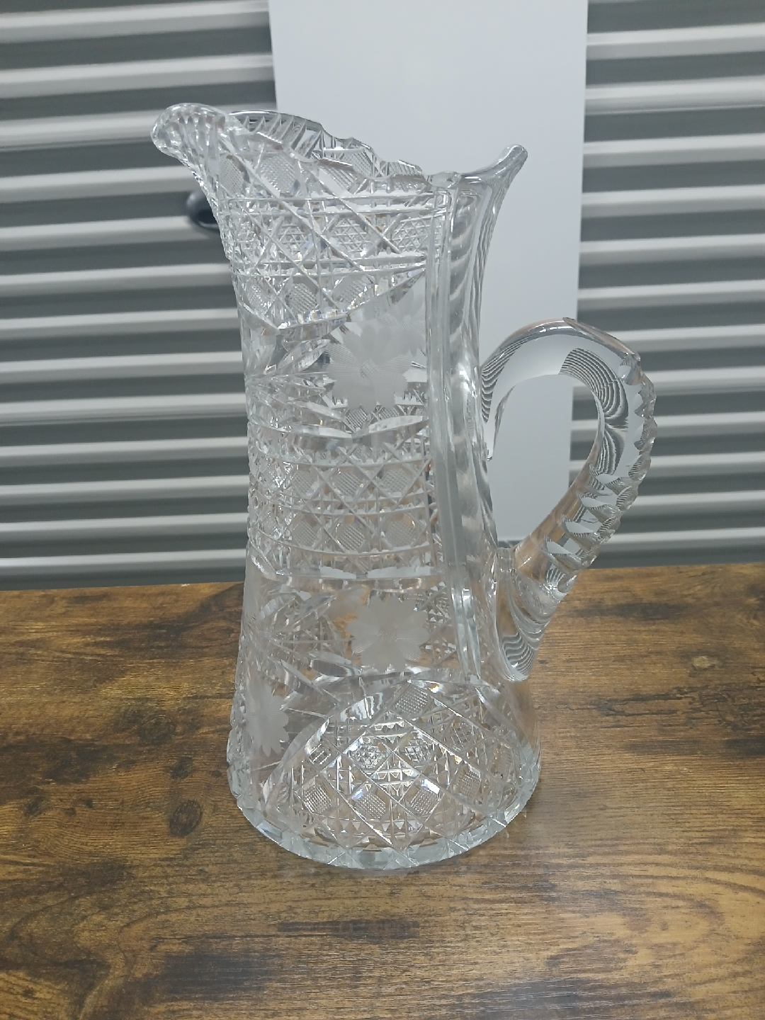 Vintage Cut Crystal Pitcher - photo 2