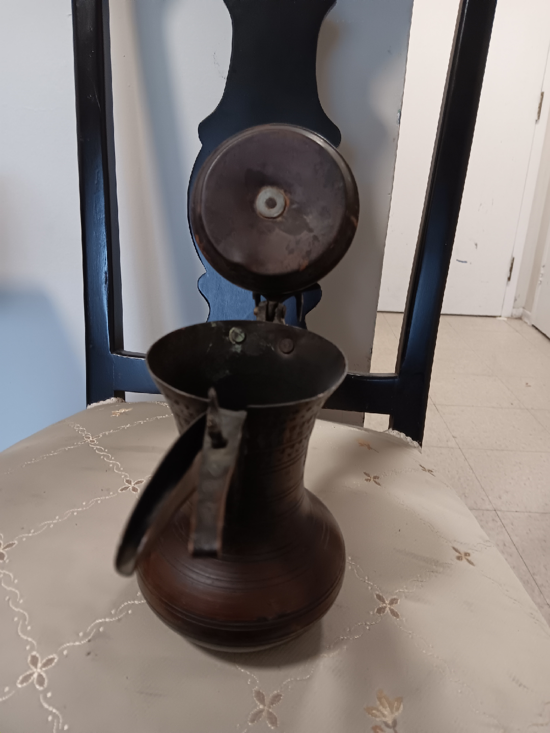 Vintage Turkish Copper Coffee Pot - photo 3
