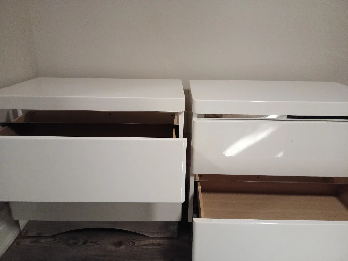 White 2-Drawer Nightstands - Set of Two image indicator(5)