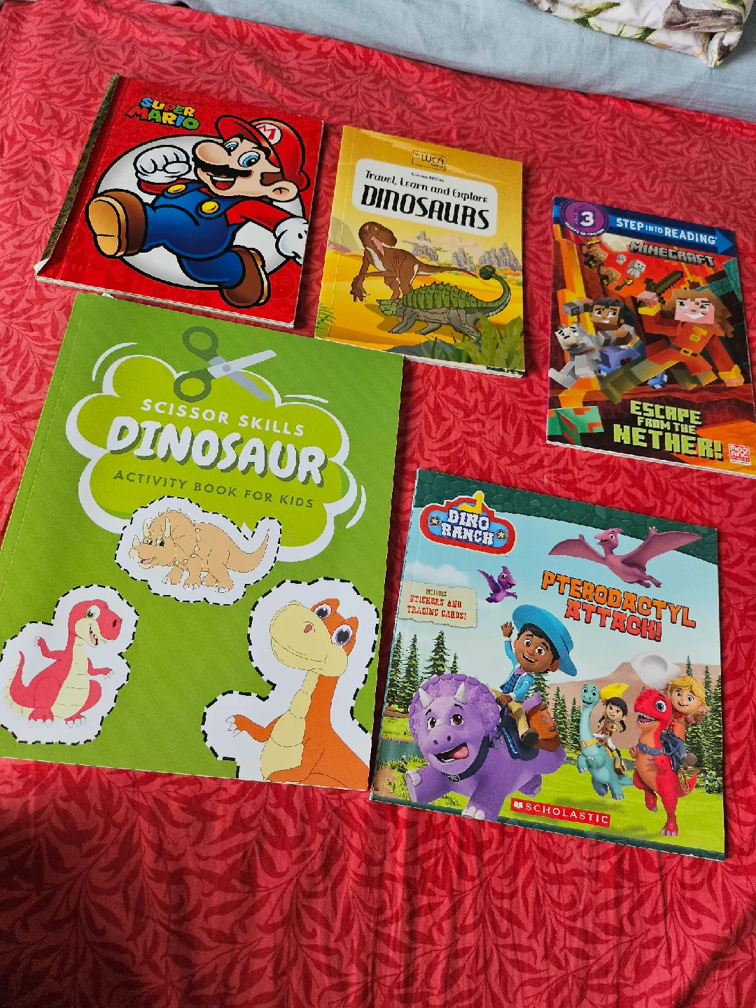 Kids' Books: Super Mario, Dinosaurs, Minecraft, Dino Ranch thumbnail