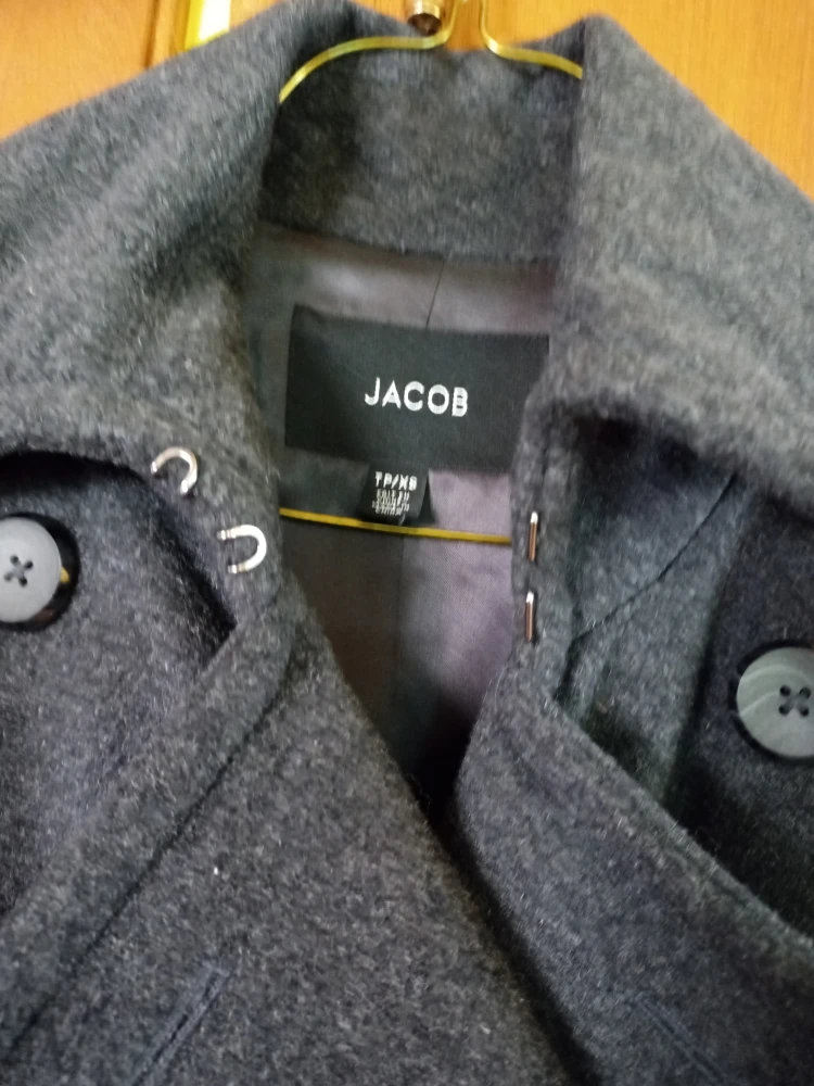 Jacob TP/X Ladies Petite Wool Blend Coat - dark Grey - photo 2