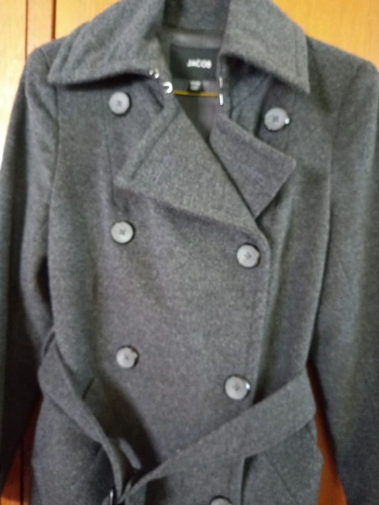 Jacob TP/X Ladies Petite Wool Blend Coat - dark Grey - photo 4