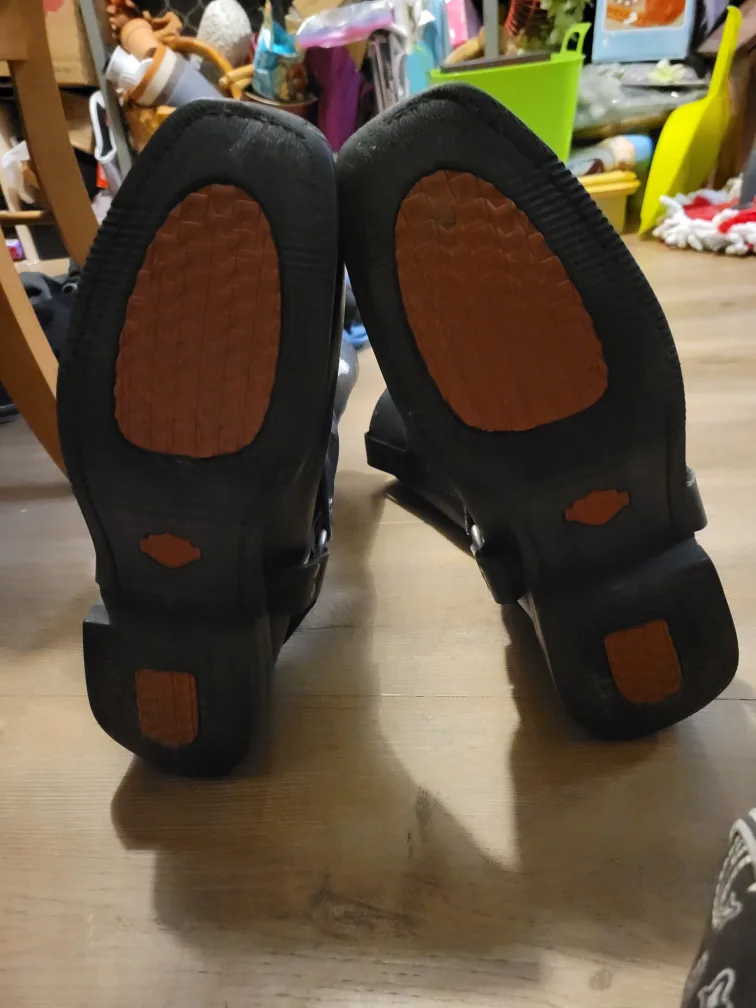 Harley Davidson Black Leather Motorcycle Boots image indicator(2)