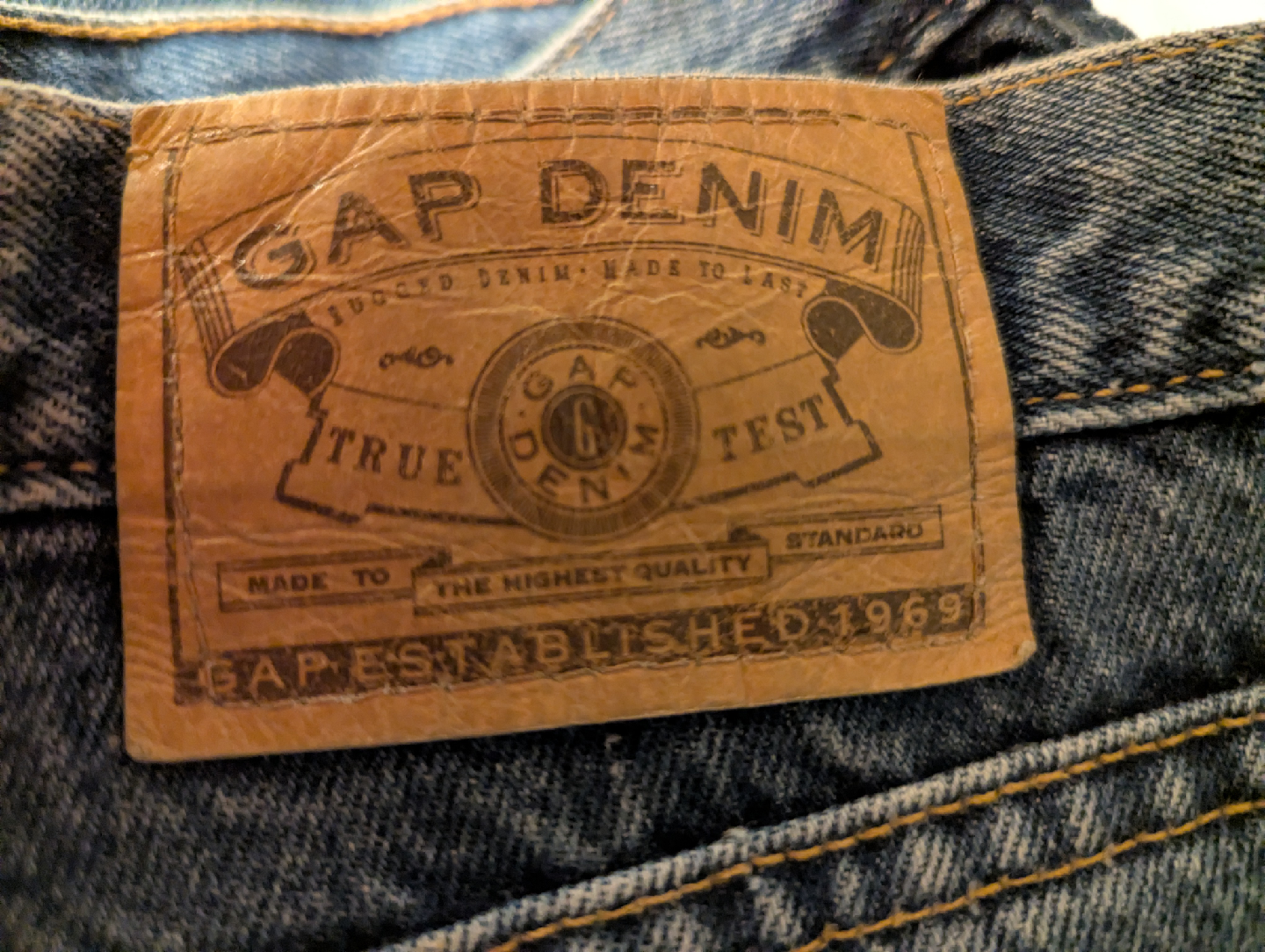 Gap Denim Baggy Fit Jeans Size 10x32 - photo 2