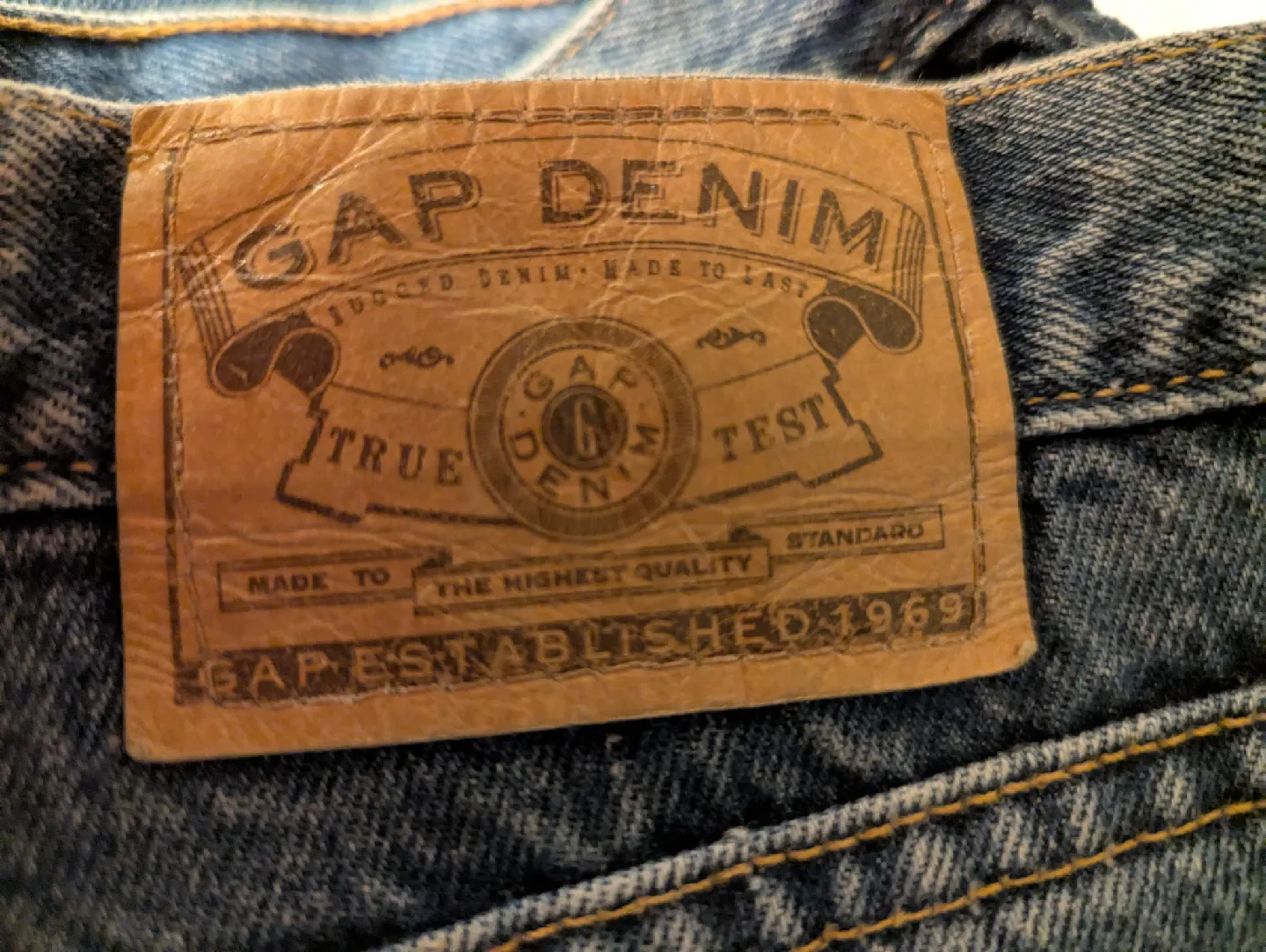 Gap Denim Baggy Fit Jeans Size 10x32 image indicator(2)