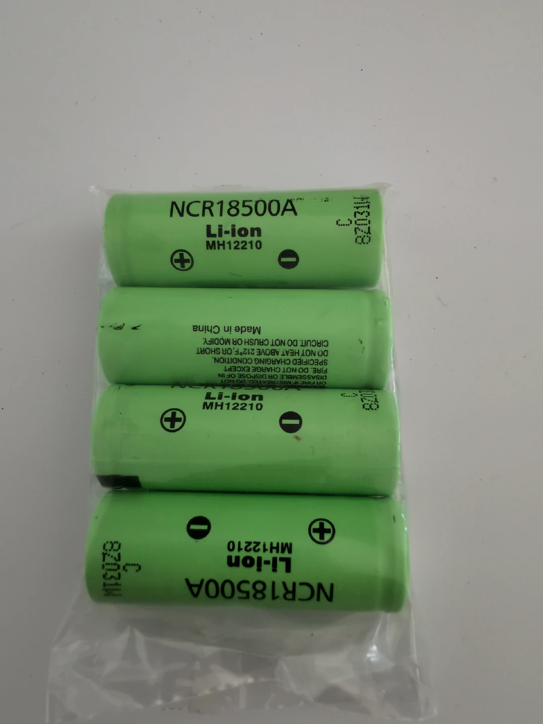 NCR18500A Li-ion Batteries (Set of 4)