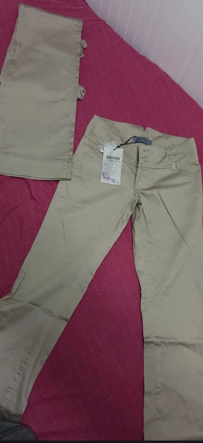 Bershka Beige Trousers - Size EUR 32 #Cleanout