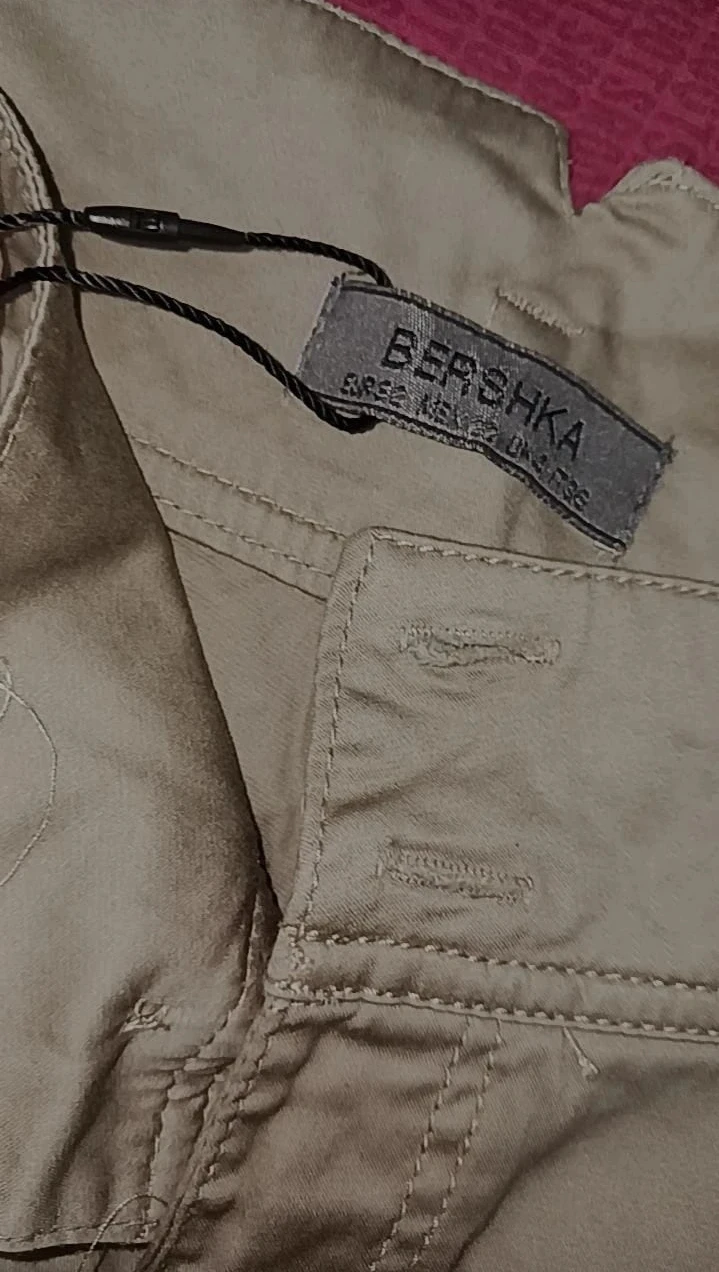 Bershka Beige Trousers - Size EUR 32 #Cleanout - photo 3