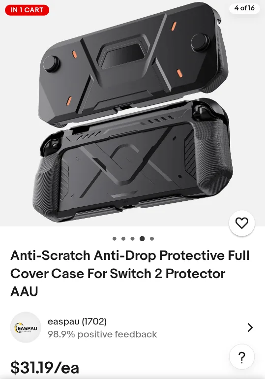 Easpau Anti-Scratch Protective Case for Switch 2 image indicator(3)