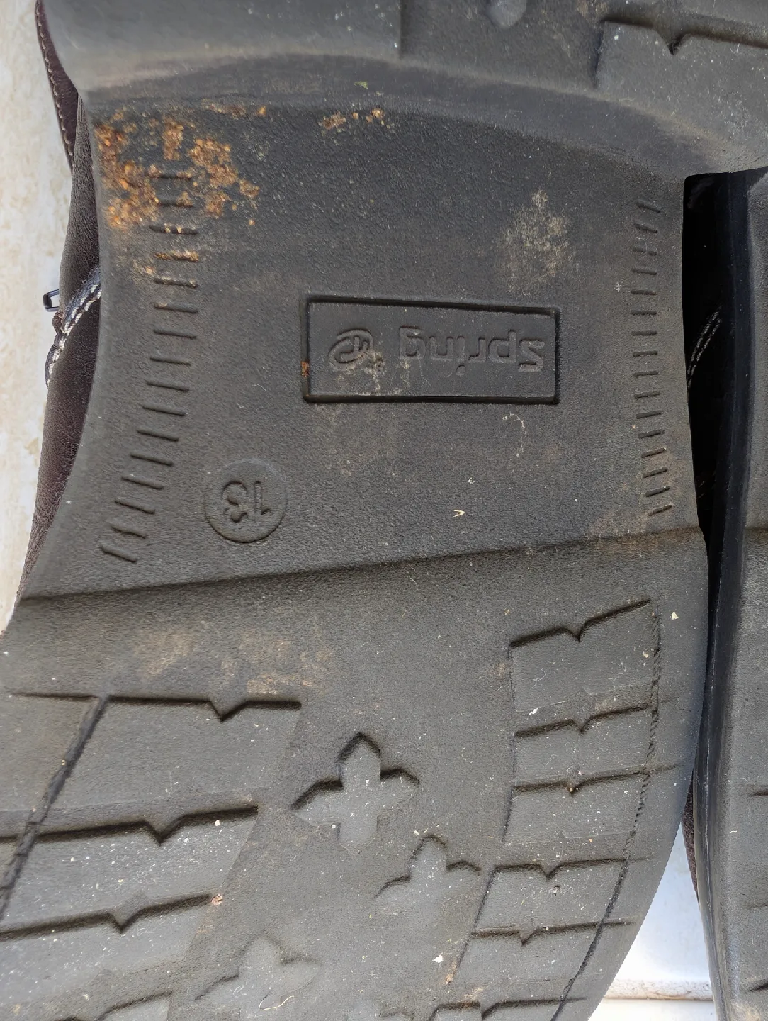 Spring Brown Leather Boots - Size 13 image indicator(6)