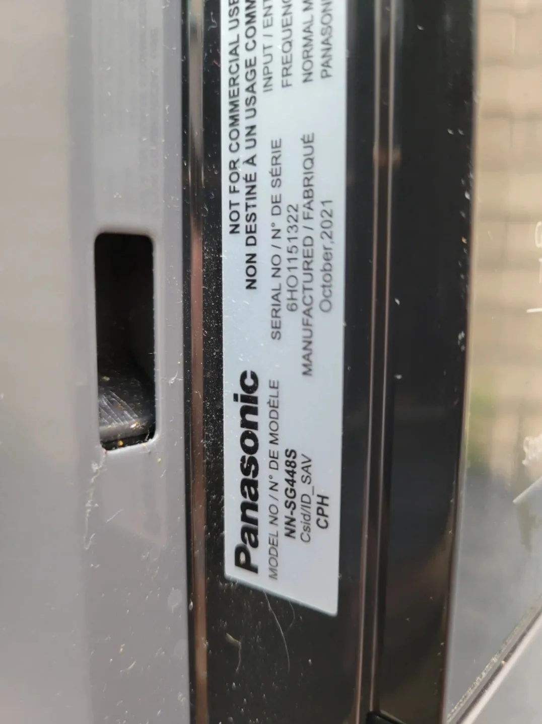 Panasonic NN-SG448S Microwave Oven image indicator(3)