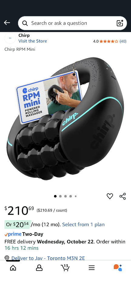 Chirp RPM Mini Powered Rolling Massager - photo 3
