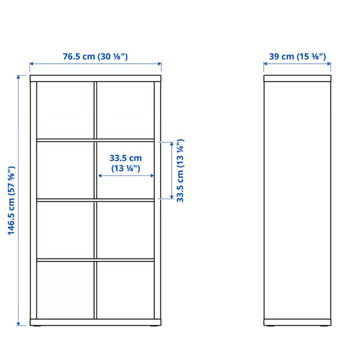 IKEA Kallax Shelf Unit - High Gloss White - photo 2