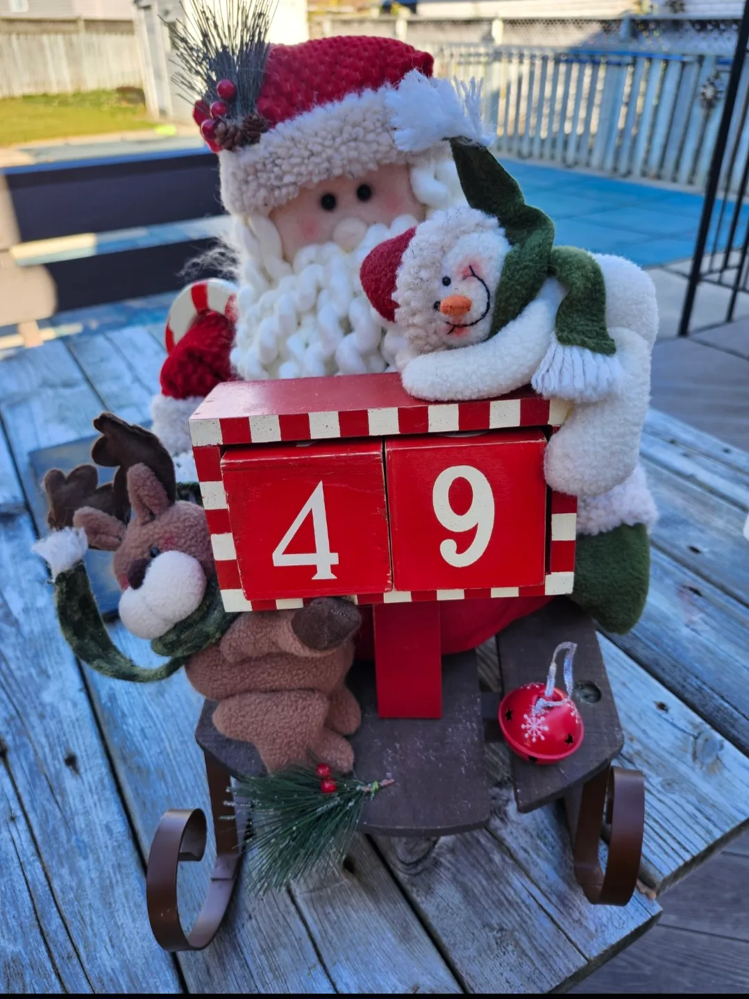 Tags attached, holiday countdown decoration with wooden blocks! image indicator(7)