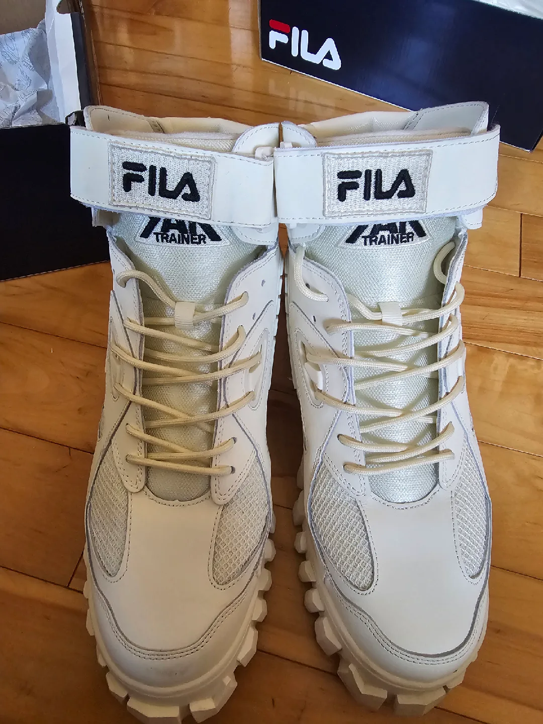 Fila Yak Trainer White High-Top Sneakers ❤️ image indicator(4)