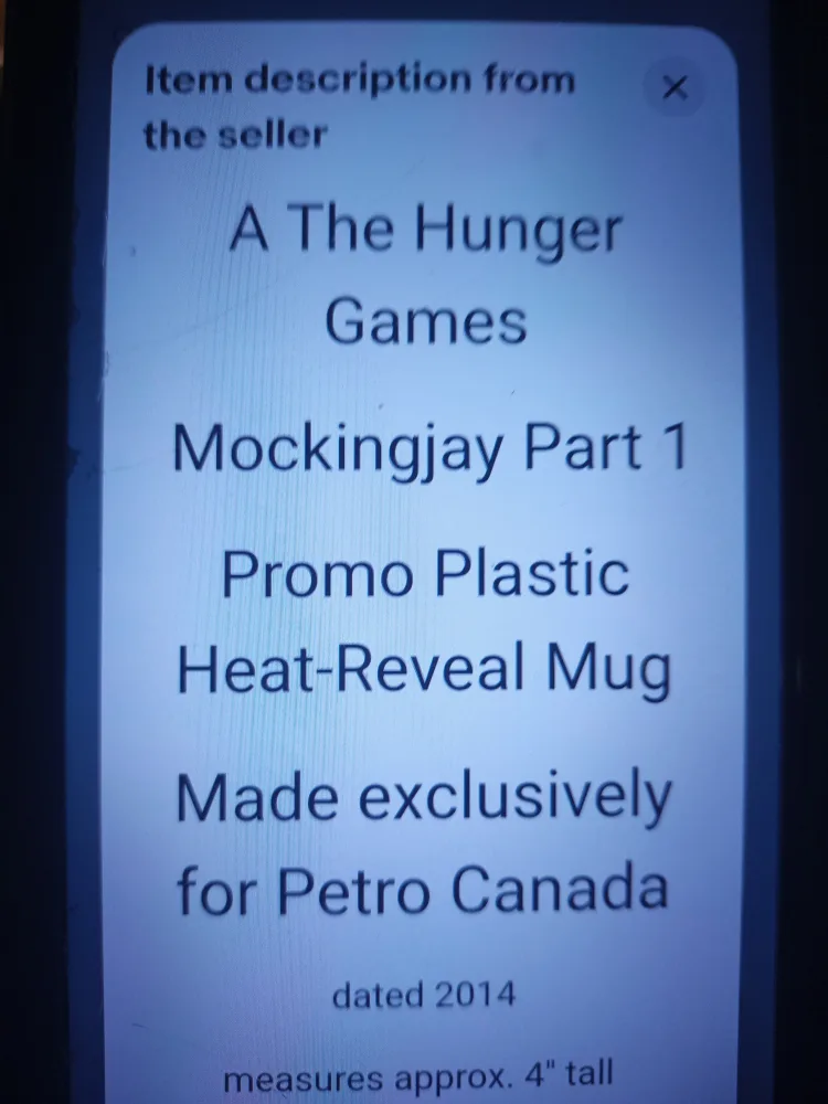 Hunter Games Mockingjay Part 1 Collectable Heat Reveal 5 Mugs image indicator(3)