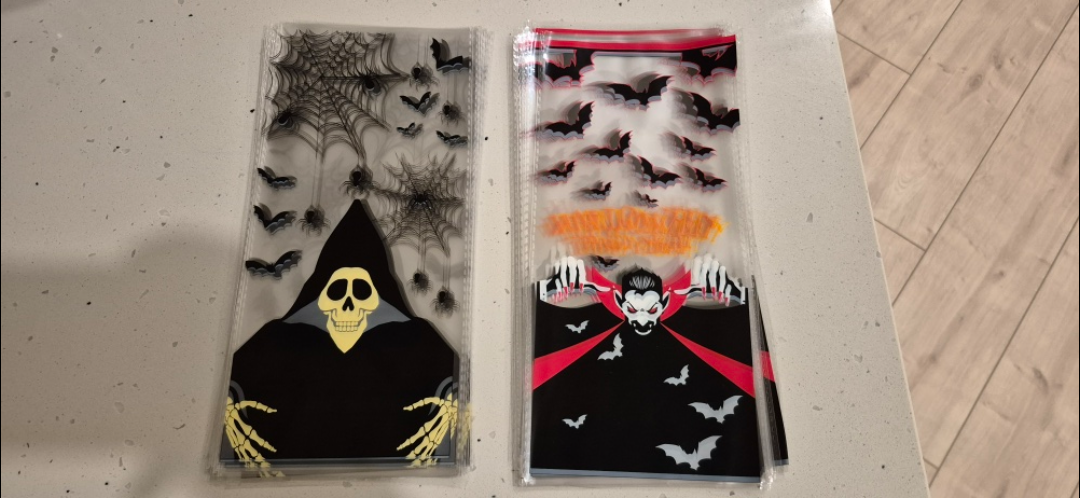 Halloween Treat Bags - Grim Reaper & Vampire