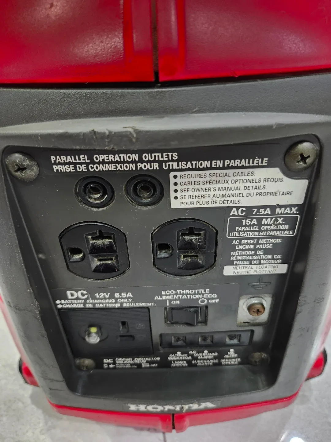 Honda EU1000i Inverter  ( Generator ) image indicator(2)