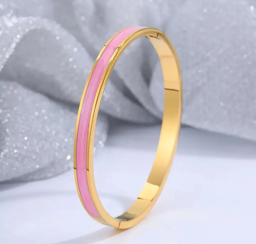 Gold Tone Bangle Bracelet Set image indicator(3)