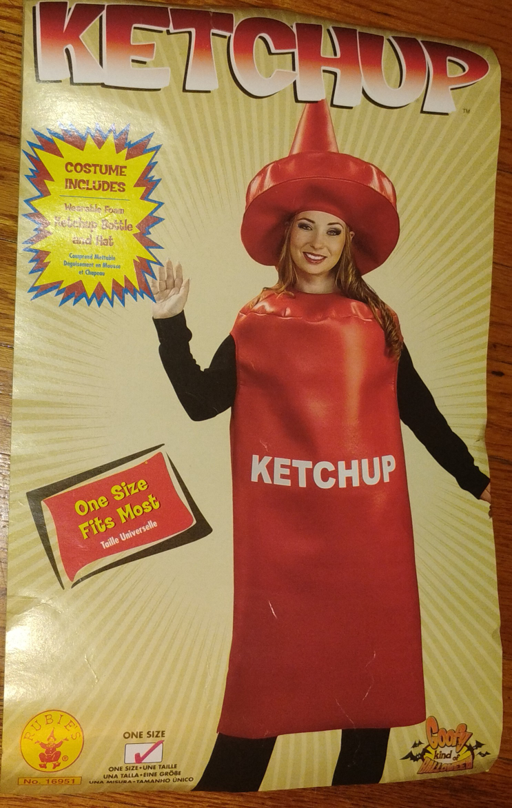 Adult Ketchup Bottle Costume - One Size - photo 5