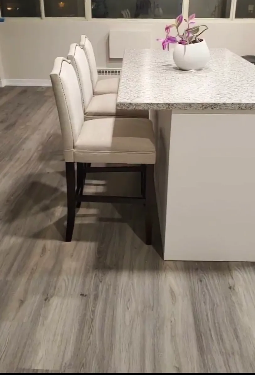 3 Upholstered Bar Stools with Nailhead Trim