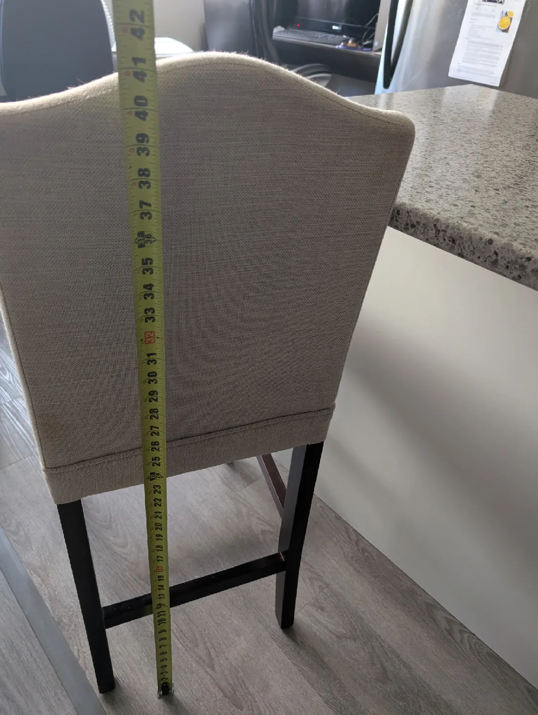 3 Upholstered Bar Stools with Nailhead Trim image indicator(2)