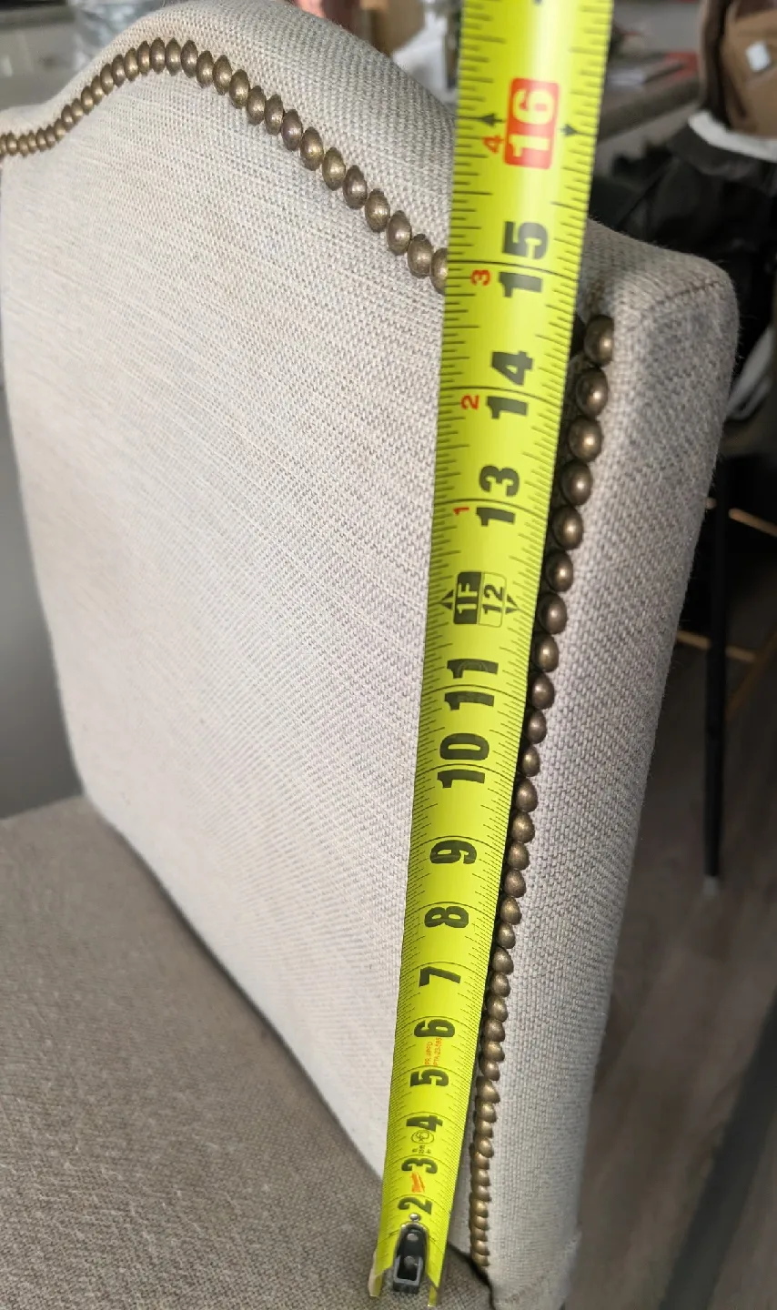 3 Upholstered Bar Stools with Nailhead Trim image indicator(4)