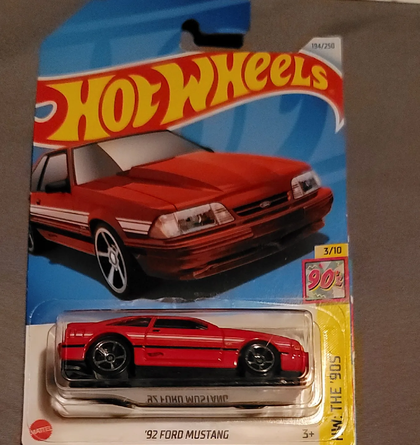 Hot Wheels '92 Ford Mustang thumbnail