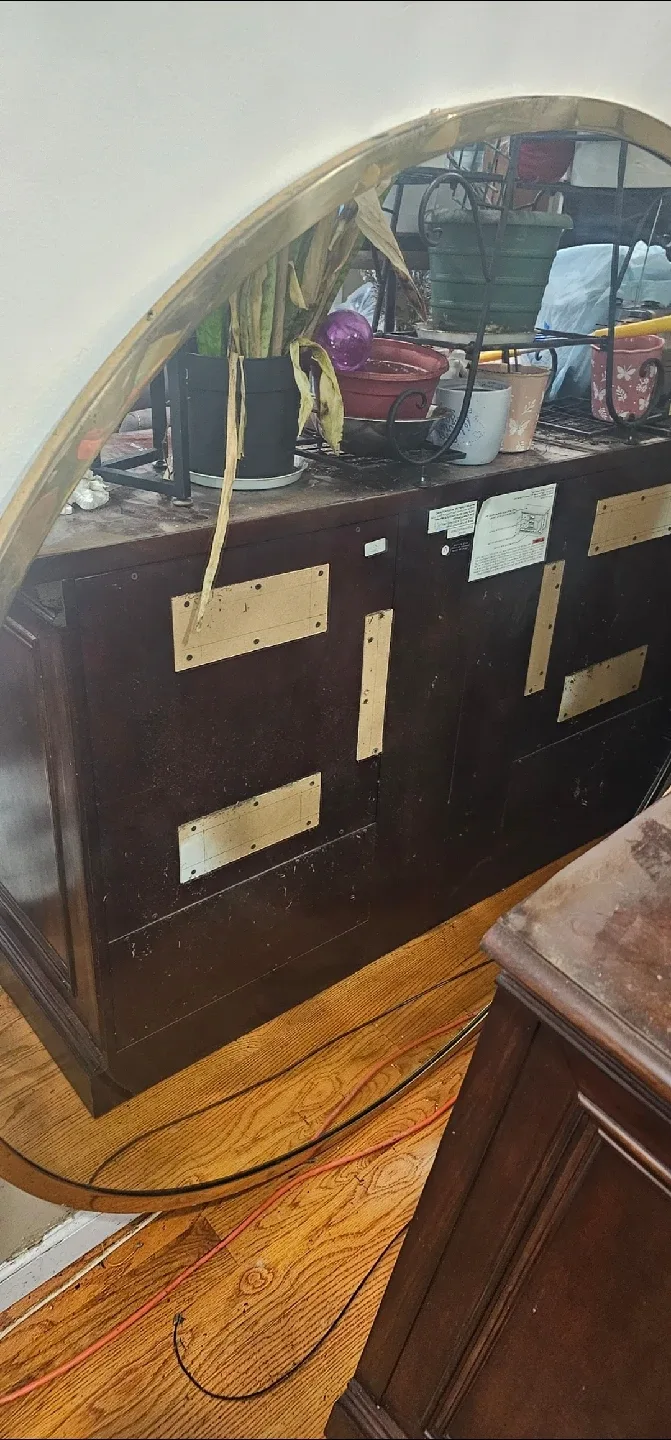 Round Gold Framed Mirror image indicator(5)